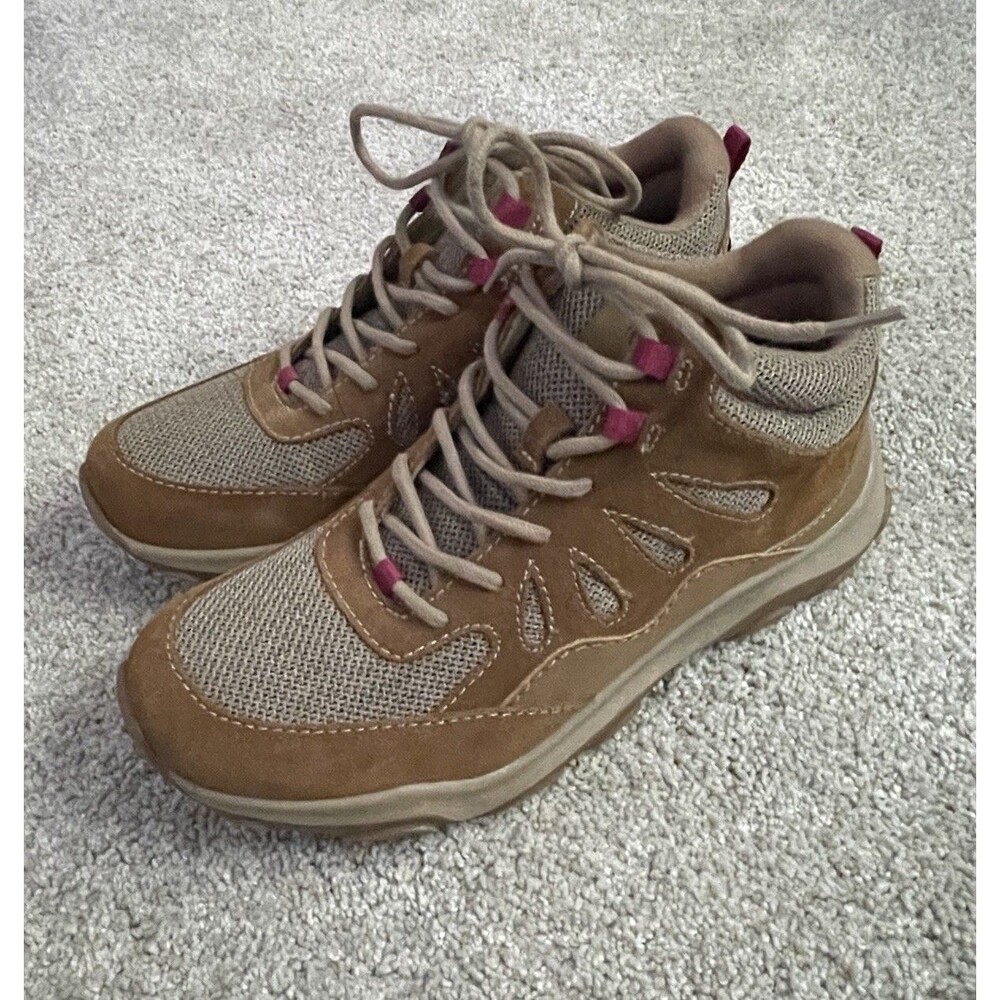 Earth Origins Suede & Mesh Hiking Shoes Trail Tristan Cinnamon US 8 M